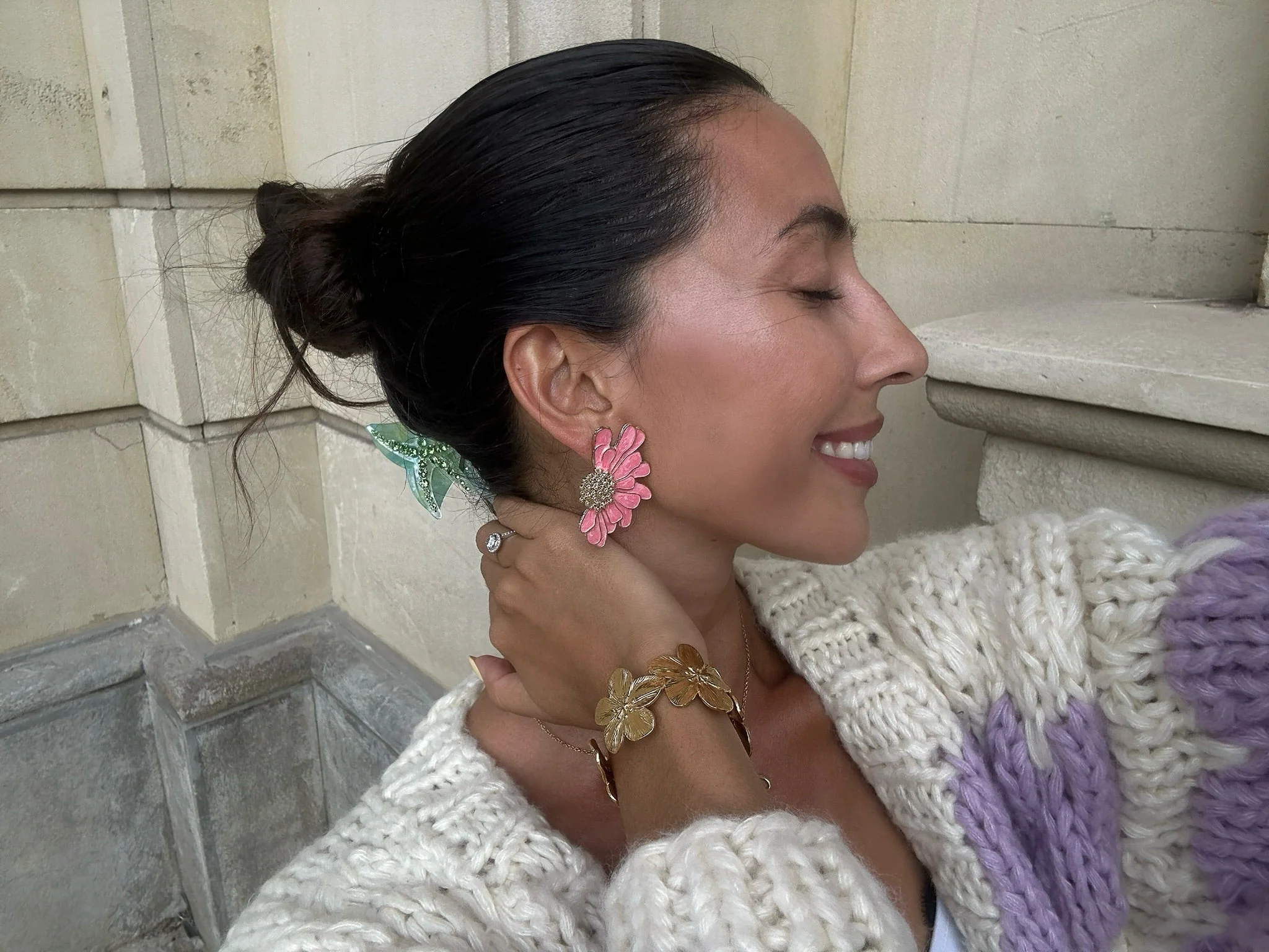 Blooming Bud Earrings - Image 2