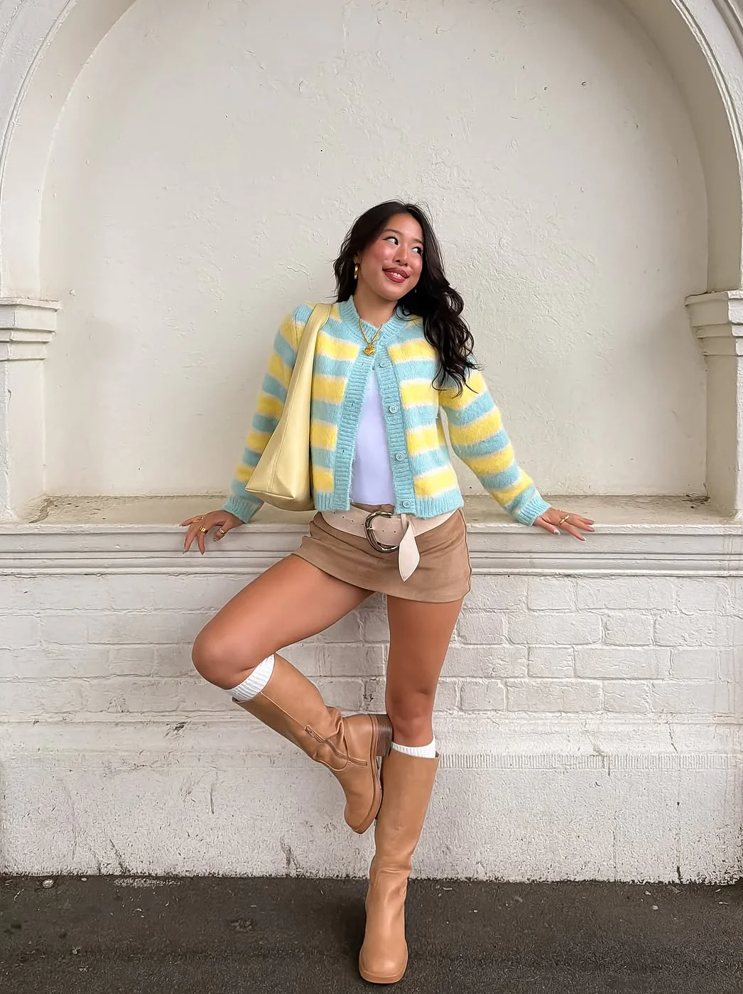 Blue & Yellow Darling Cardigan - Image 3