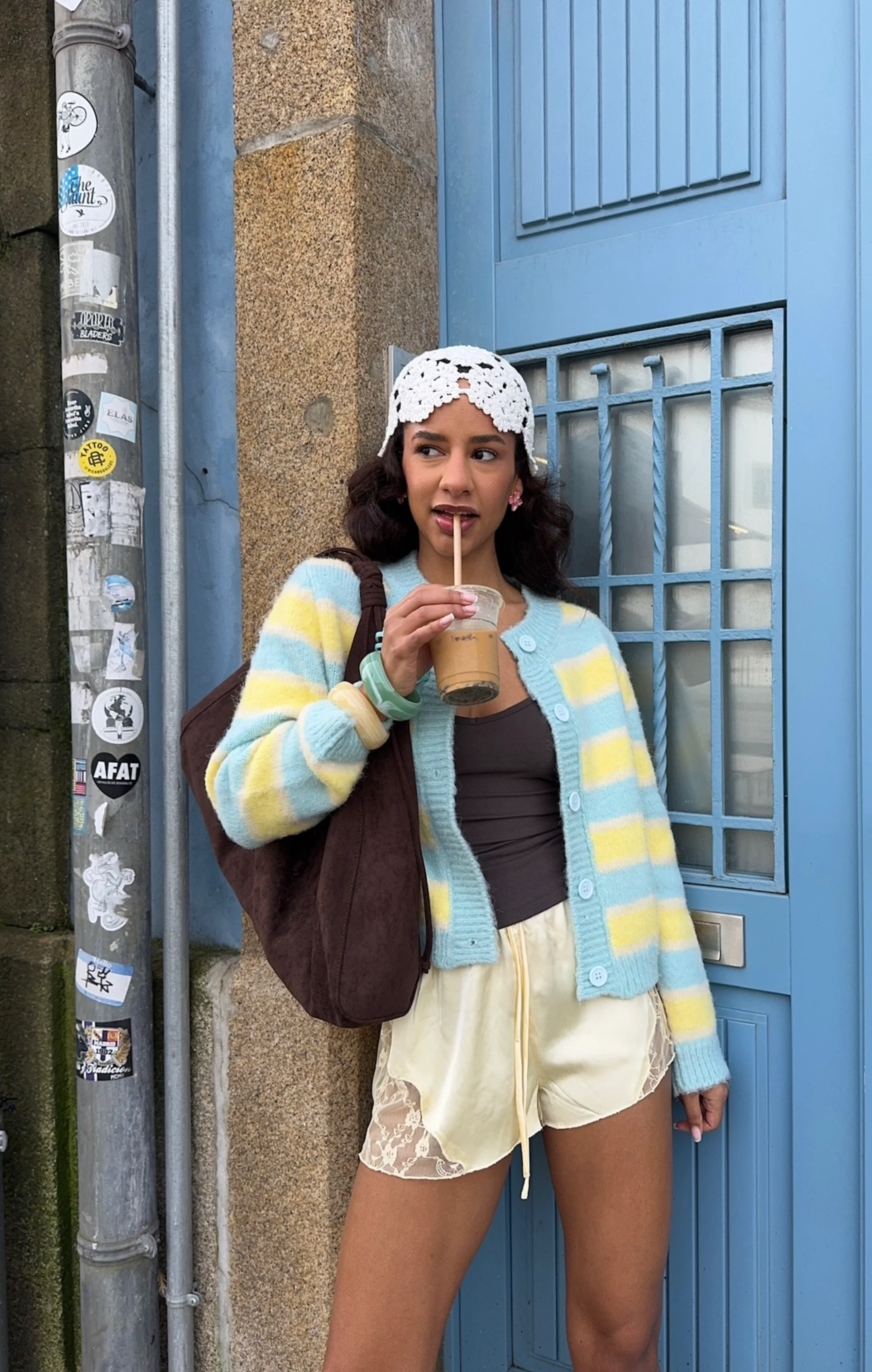 Blue & Yellow Darling Cardigan - Image 6