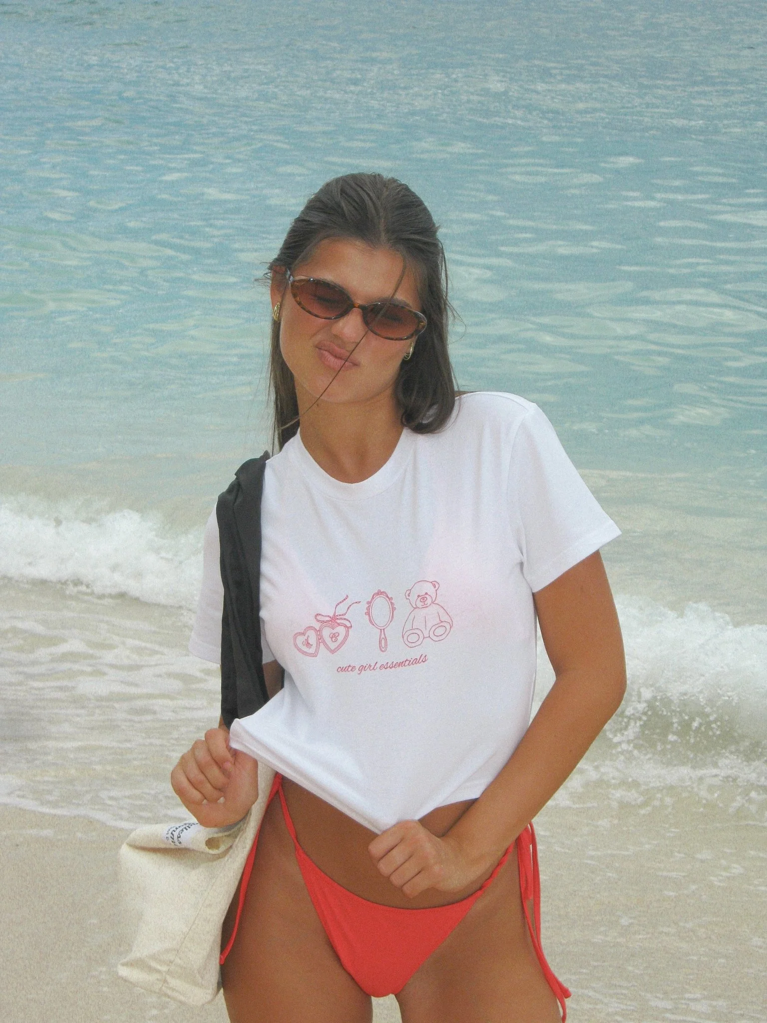 Cute Girl Essentials Baby Tee - Image 8