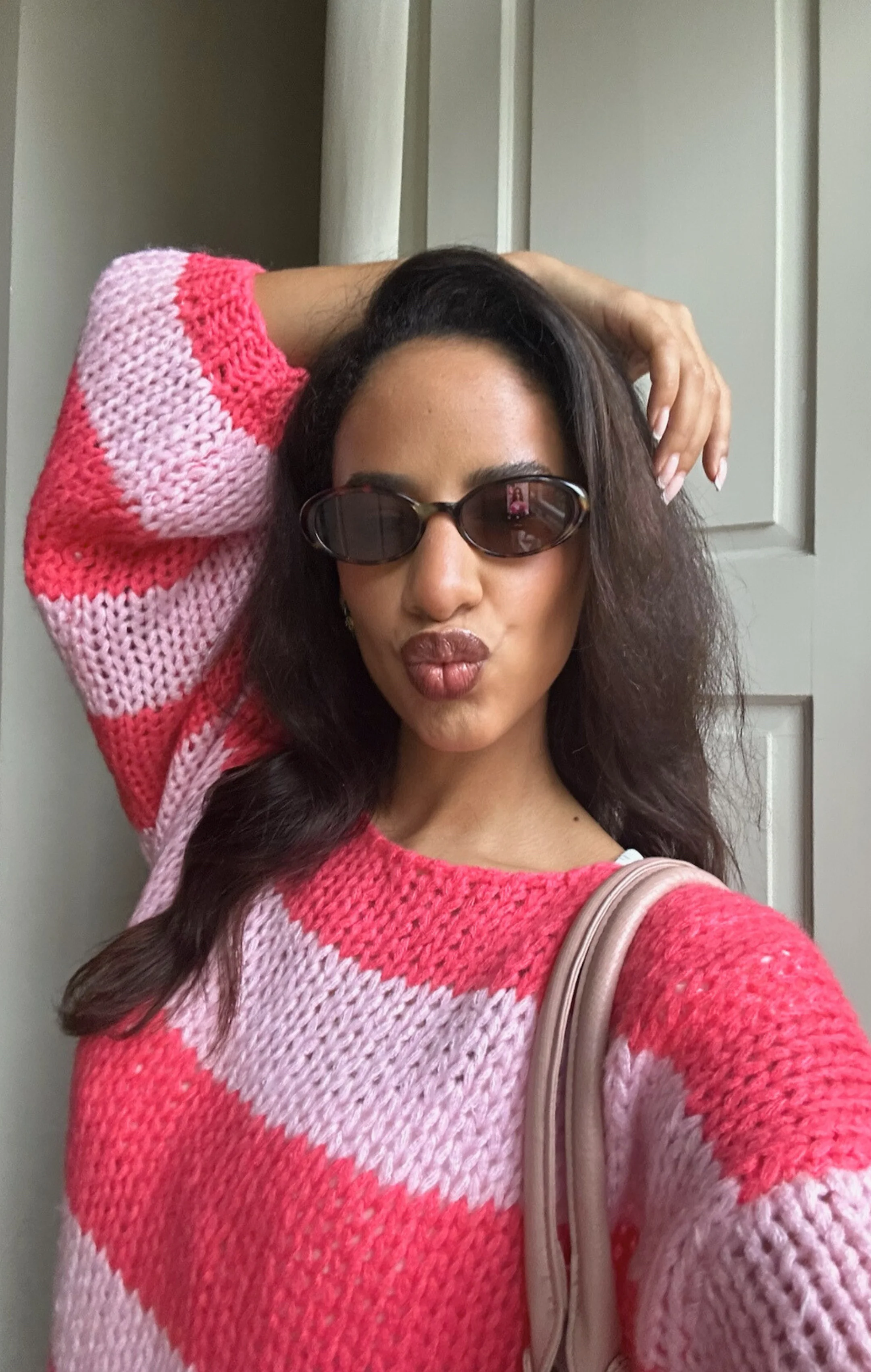 Double Pink Forget Me Not Jumper - Image 5