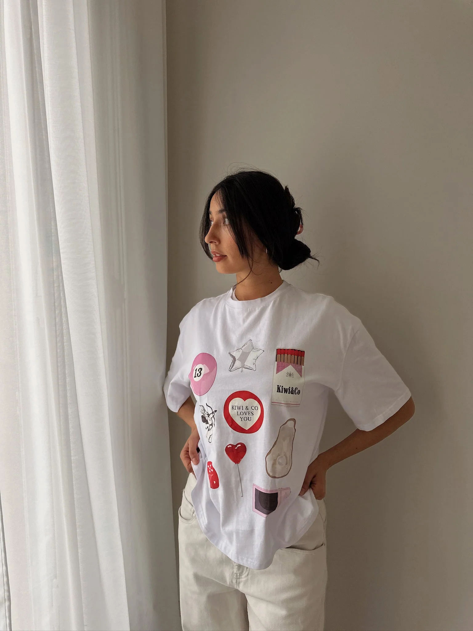 "Kiwi Loves You" Oversized Tee - Image 11