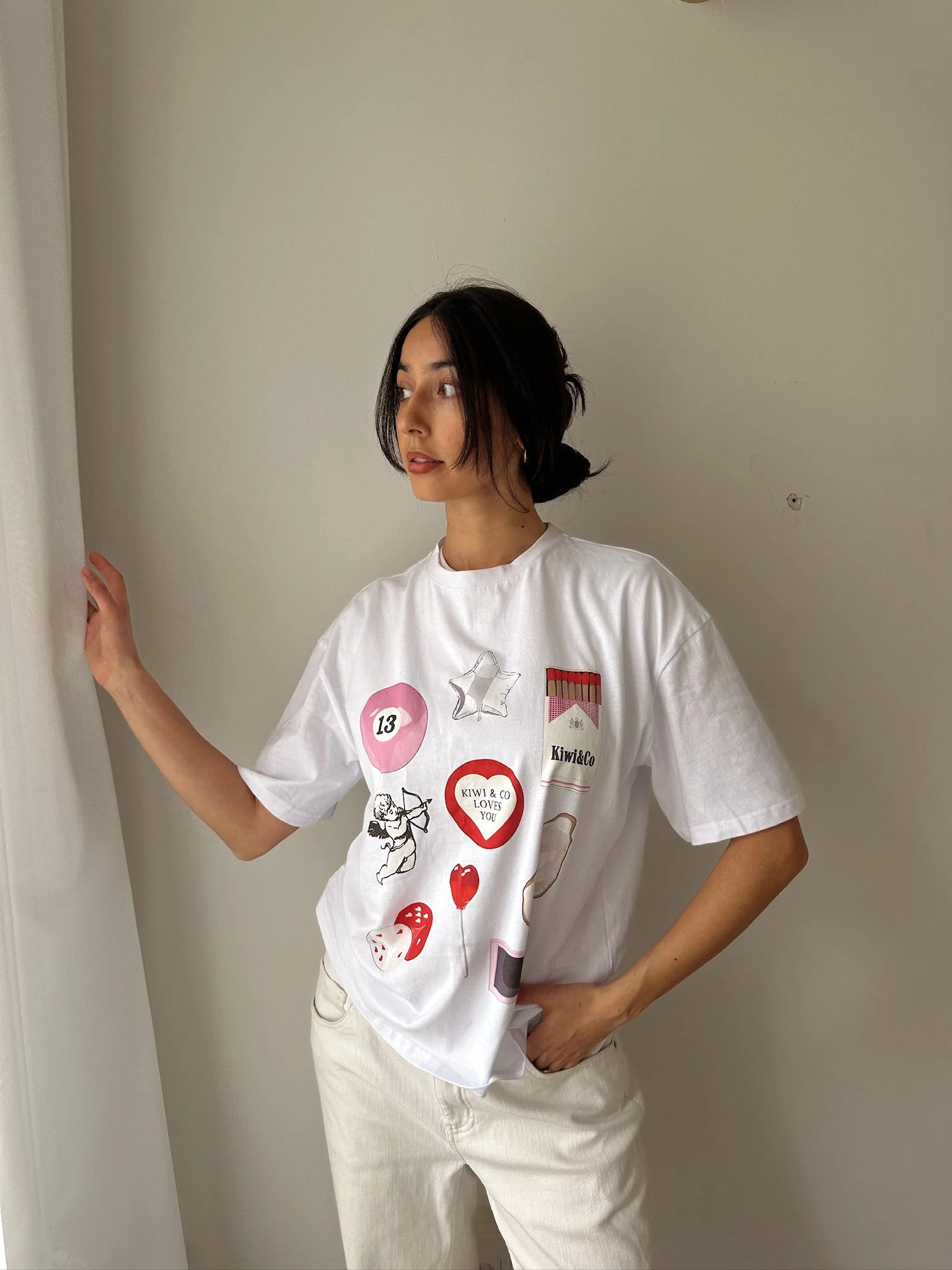 "Kiwi Loves You" Oversized Tee - Image 3