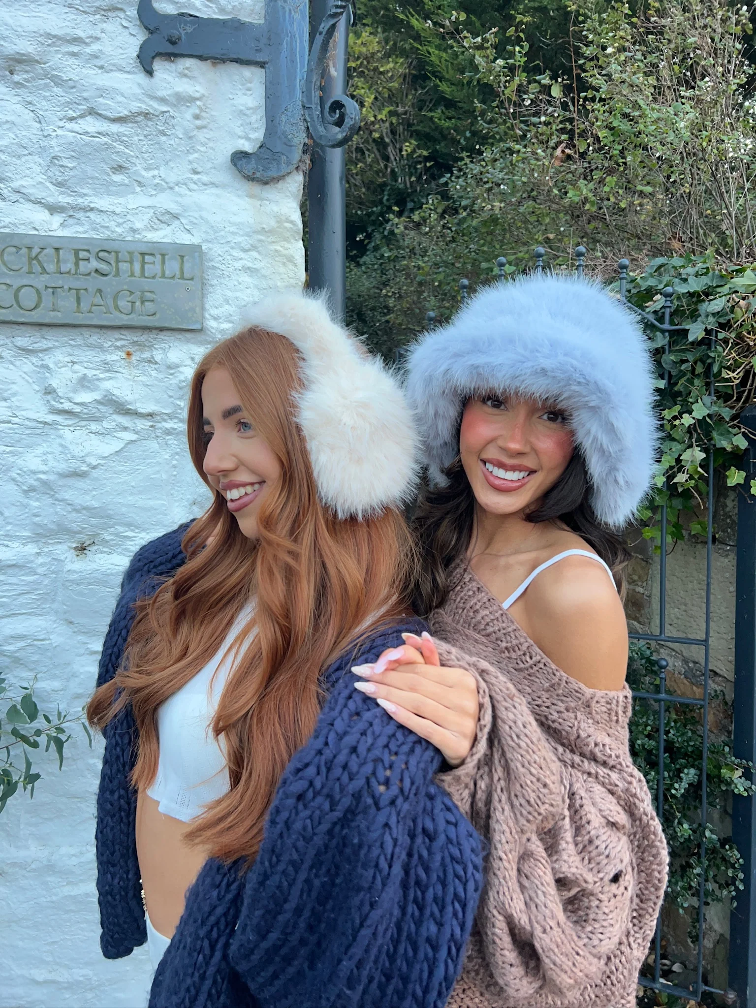 Cream Fluffy Ear Muffs - Image 3