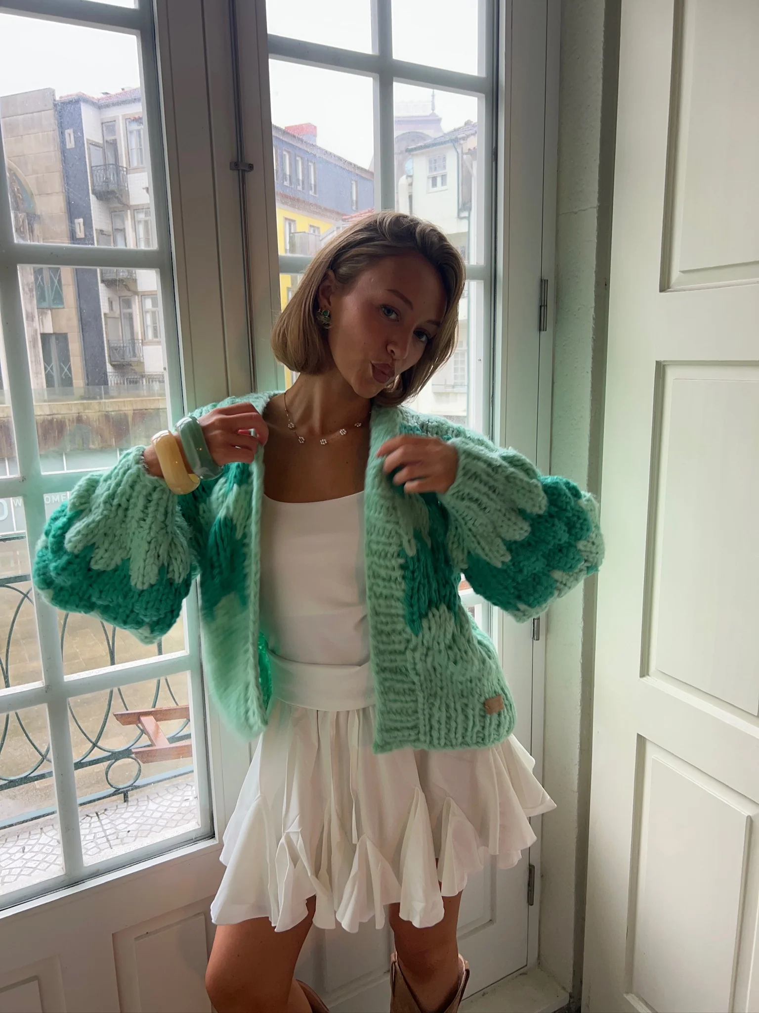 Mint Gelato Hugs & Kisses Cardigan - Image 3
