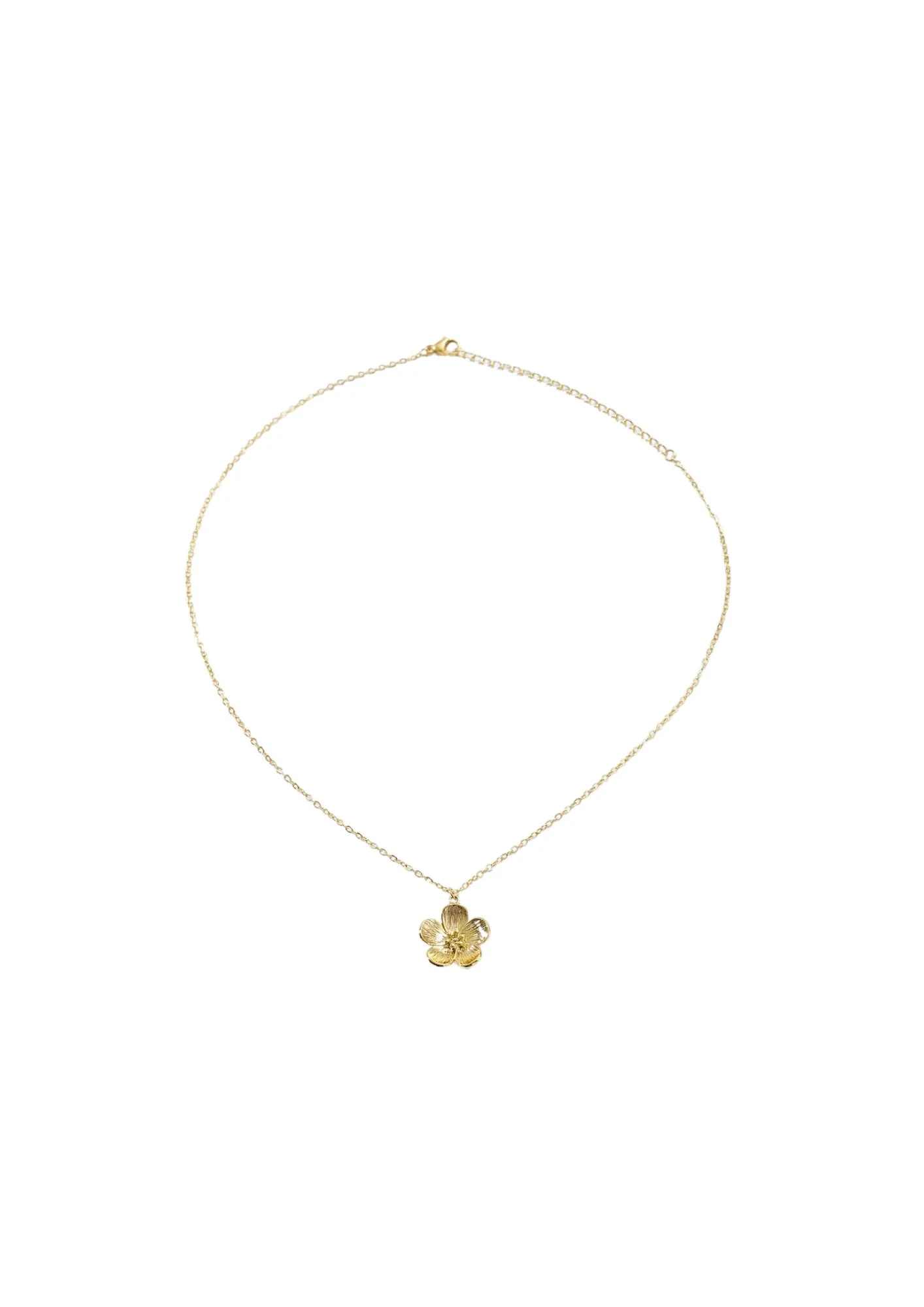 Pansy Petal Gold Necklace - Image 5