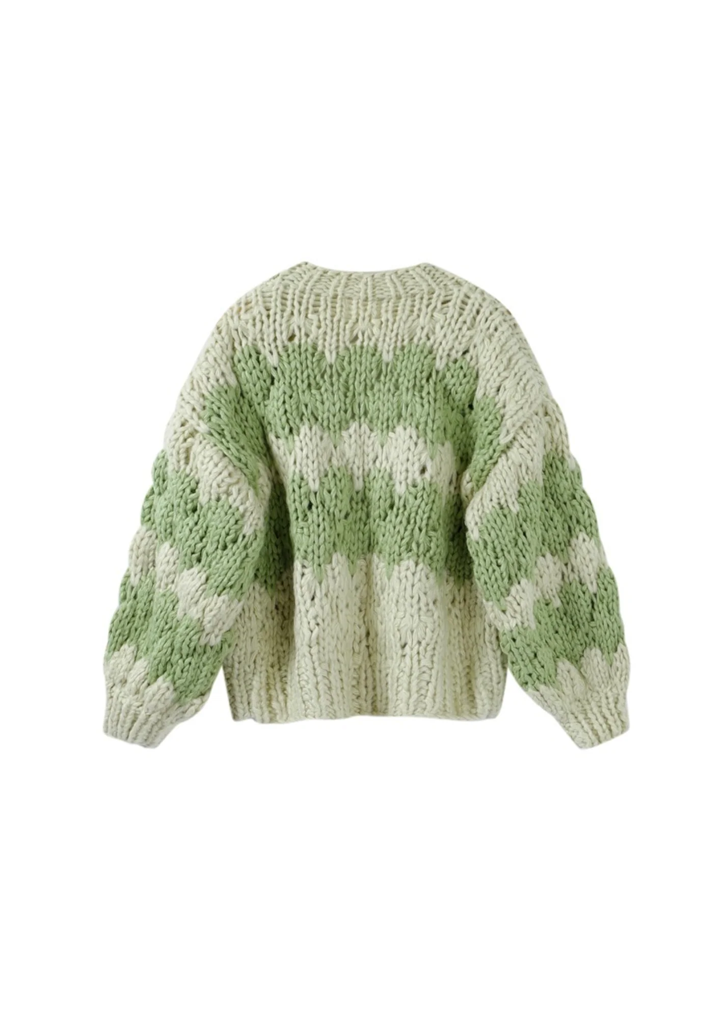 Pistachio Cream Hugs & Kisses Cardigan - Image 8