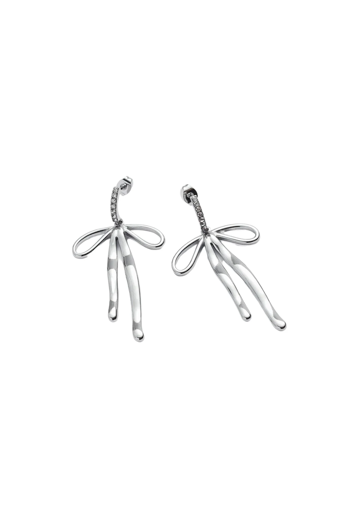 Twinkle Tied Silver Earrings - Image 4